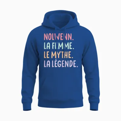 Wife Girlfriend Humour Gift Personalized Name Nolwenn T-Shirt, Black, Female X-Small Unisex Hoodie - Royal