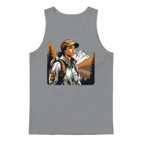 Hiking Girl & Outdoors Unisex Tank Top - Sport Grey – 1