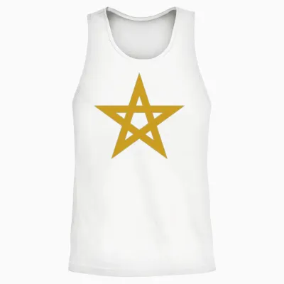 Star of Morocco Unisex Tank Top - White