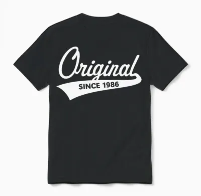 Original Since 1986 (year of Birth, Birthday / W) Unisex T-Shirt - Black