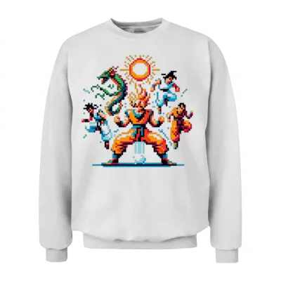 Dragon Ball Design 2024 Summer Time Unisex Sweatshirt - White