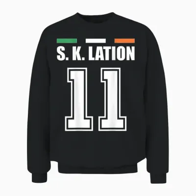 Funny Name Ireland Jersey for Mallorca and the Party T-Shirt, Green Unisex Sweatshirt - Black
