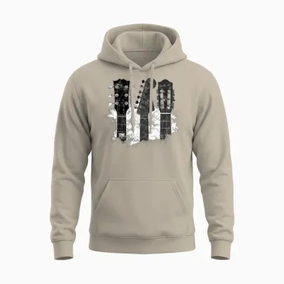 T-Shirt with German Text "guitarists" Unisex Hoodie - Sand