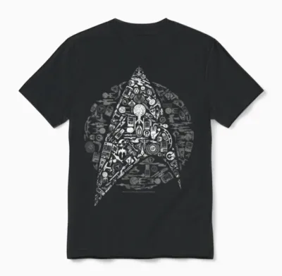 Star Trek: the Original Series Iconic Mashup Unisex T-Shirt - Black