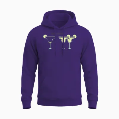 Moregaritas Funny Unisex Hoodie - Purple