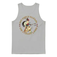 No One Is Illegal on Stolen Land Unisex Tank Top - Ash – 1
