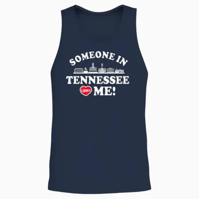 Someone in Tennessee Loves Me Unisex Tank Top - Navy