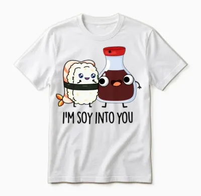 I M Soy into You Cute Soy Sauce Unisex T-Shirt - White