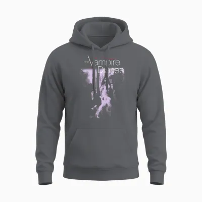 The Vampire Diaries Manche Longue Unisex Hoodie - Charcoal