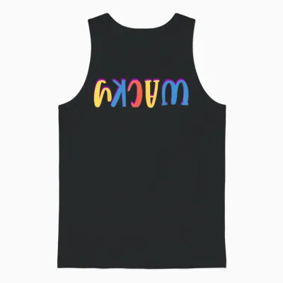 Wacky Costume Mismatch Day Outfit Unisex Tank Top - Black