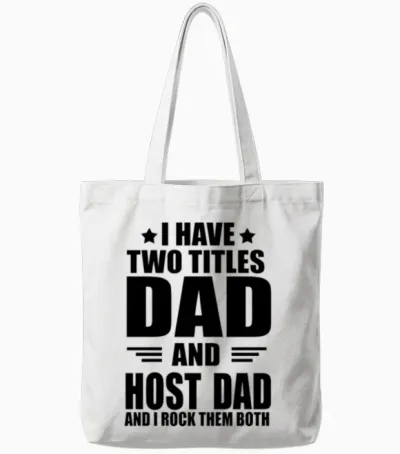Best Host Dad Tote Bags - White