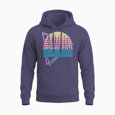 Orthodontists Orthodontics Retro Unisex Hoodie - Heather Sport Dark Navy