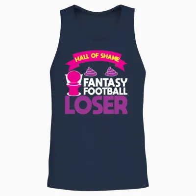 Fantasy Football Loser Poop Funny Unisex Tank Top - Navy