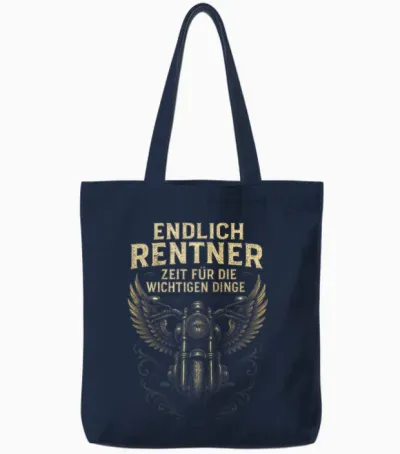 Endlich Rentner – Zeit Für Die Wichtigen Tote Bags - Navy