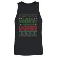 Accountant Christmas Saying Unisex Tank Top - Black – 2