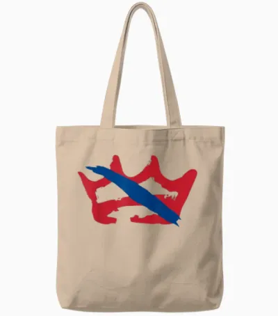 No Kings Tote Bags - Natural