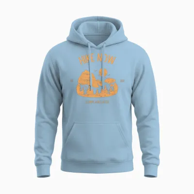 Hike Now Complain Later - Hiking Unisex Hoodie - Light Blue