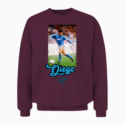 Maradona Diego Naples Unisex Sweatshirt - Maroon