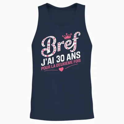 60 Years Woman Birthday Gift 60 Years Woman Birthday T-Shirt, Black, S Unisex Tank Top - Navy