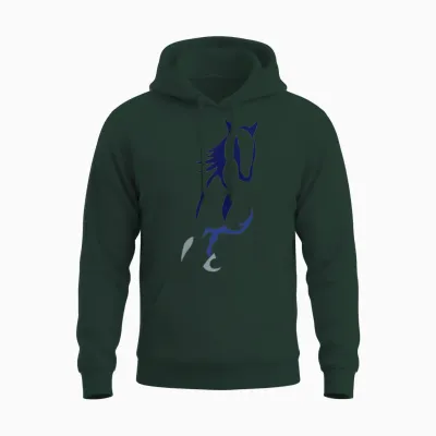 Free Run Horse Unisex Hoodie - Forest