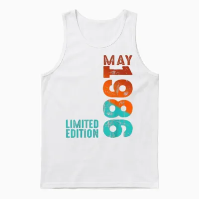 Mai 1986 Année 1986 Rétro 1986 Millésime 1986 Depuis 1986 Unisex Tank Top - White
