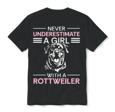 Rottweiler Dog Breed Guard Dog Bitch Unisex T-Shirt - Black