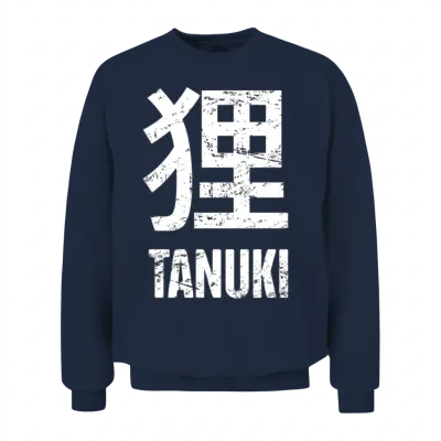 Tanuki Japanese Raccoon Dog Unisex Sweatshirt - Navy