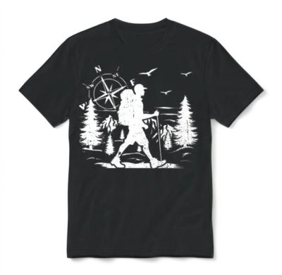 Hiking Men Hiking Lover Mountain Hiking Men Unisex T-Shirt - Black