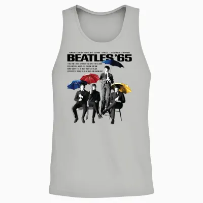 The Beatles - Beatles 65 Umbrellas Unisex Tank Top - Ash