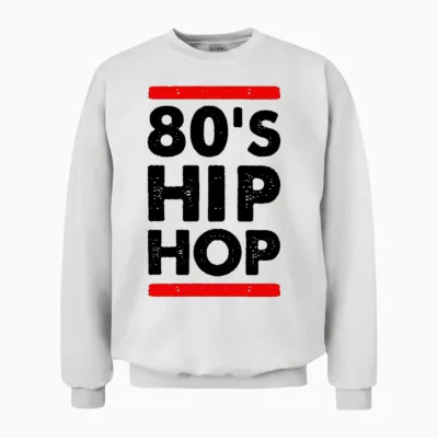 80 S Hip Hop Unisex Sweatshirt - White