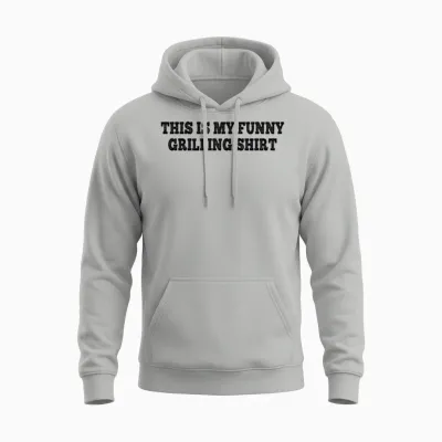 This Is My Funny Grilling Shirt - Funny Bbq Unisex Hoodie - Ash