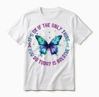 Suicide Prevention Awareness Unisex T-Shirt - White