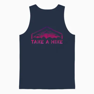 Take a Hike Day Unisex Tank Top - Navy