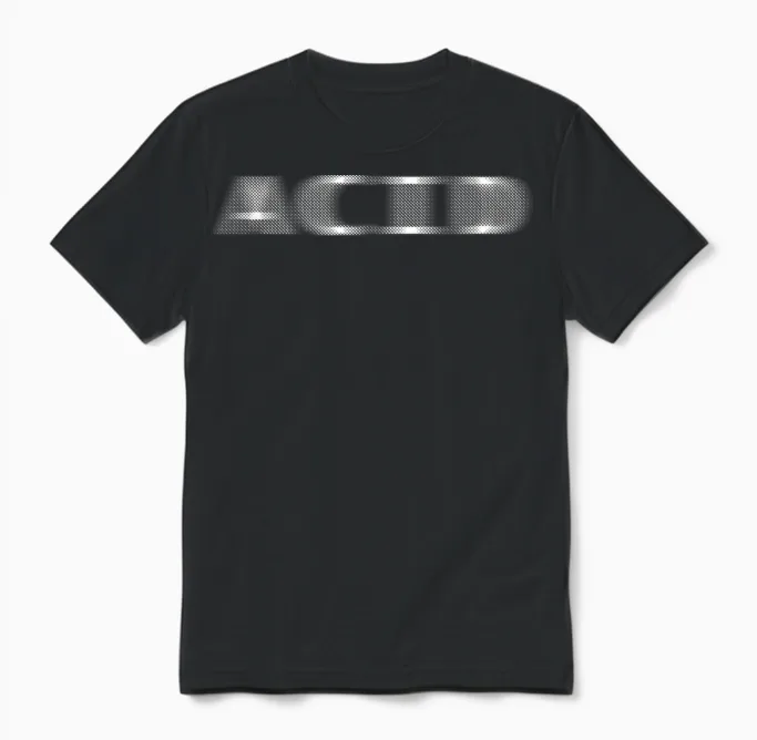 Acid Techno Acid House Edm-Rave-Dj-Partyfestival Unisex T-Shirt in Black
