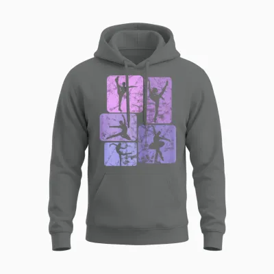 Dancer Ballet Girl's Ballerina T-Shirt, Black Unisex Hoodie - Graphite Heather