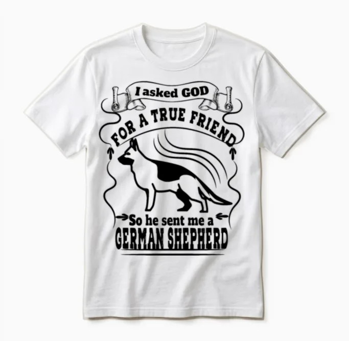 Funny German Shepherd Quote Memes & Humor Unisex T-Shirt in White