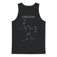 Orion Constellation Astronomy Stargazing Unisex Tank Top - Black – 1