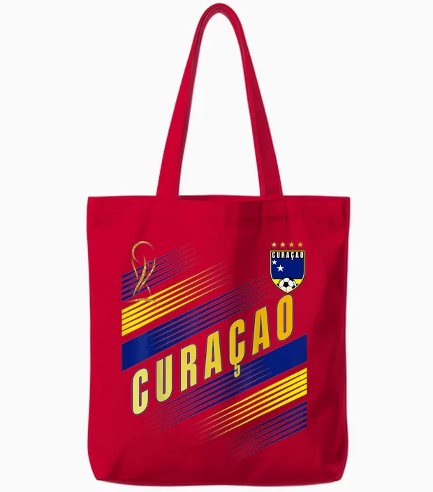 Drapeau De Curaçao Pour Les Amoureux De La Fierté De Curaçao Tote Bags in Red