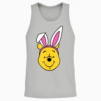 Amazon Essentials Disney Winnie the Pooh Spring Easter Bunny Ears Unisex Tank Top - Ash
