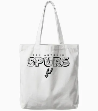 Nba - San Antonio Spurs Logo Knockout Blanc Tote Bags - White