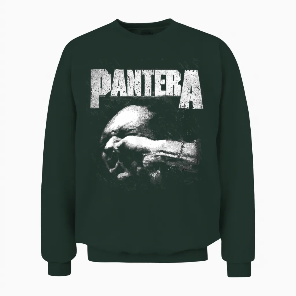 Officially Licensed Pantera Heavy Metal Band Music Fan Unisex Sweatshirt in Forest