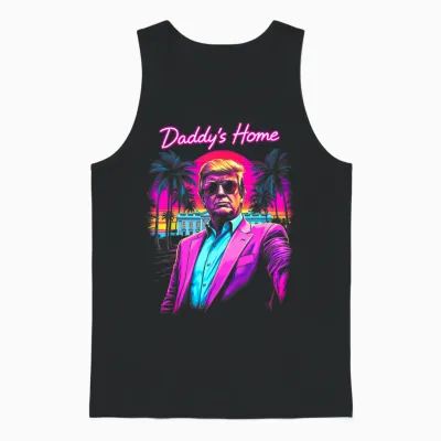 Donald Trump's Dad House Funny Meme Art Unisex Tank Top - Black