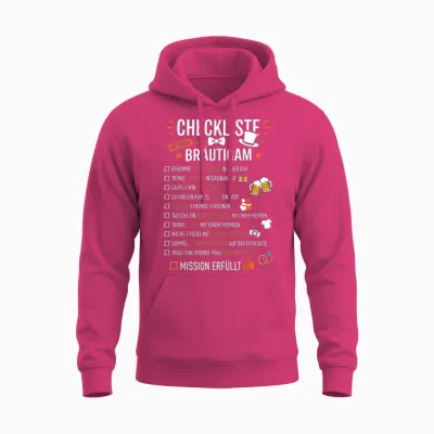 Checkliste Bräutigam Aufgaben Junggesellenabschied Jga Unisex Hoodie - Heliconia