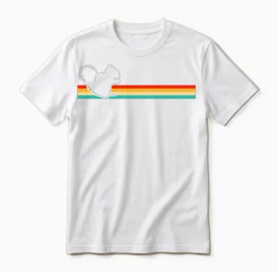 Squirrel Retro Unisex T-Shirt - White