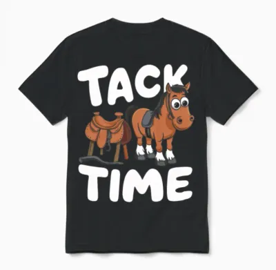 Horses and Humor for Every Horse Lover And Unisex T-Shirt - Black