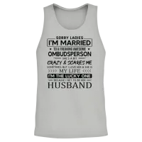 Ombudsperson Funny Saying for Husband Unisex Tank Top - Ash – 2