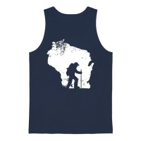 Wisconsin�hiker Shirt Love Mountain Hiking Unisex Tank Top - Navy – 1