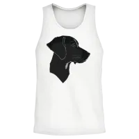 Black Dog — Lovers Unisex Tank Top - White – 2