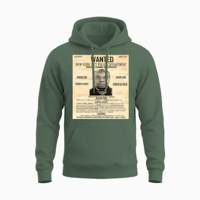 Bumpy Johnson (wanted Poster) Unisex Hoodie - Military Green
