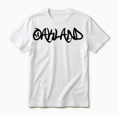 Oakland Graffiti Unisex T-Shirt - White
